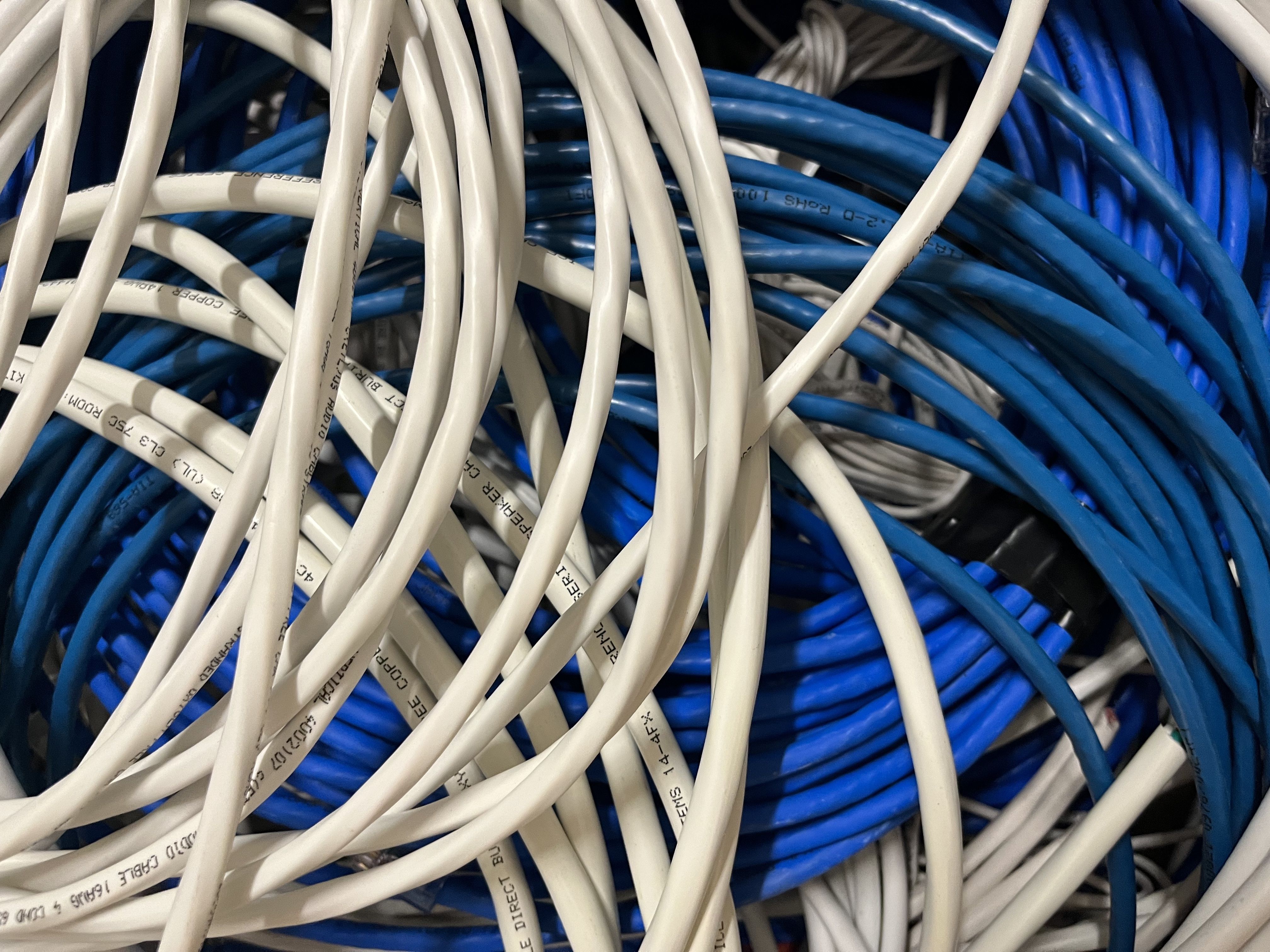 Box of Ethernet Cables